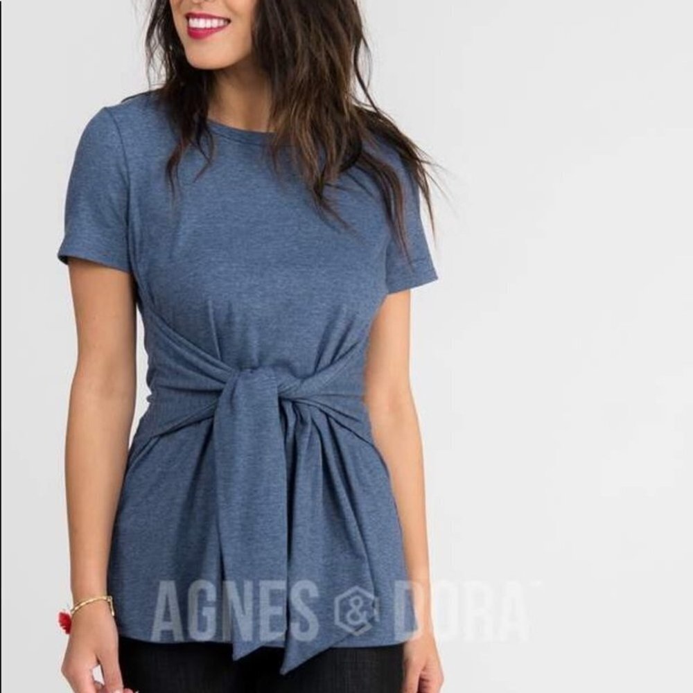 L Agnes &‎ Dora Side Seam Sash Top DD12 4760